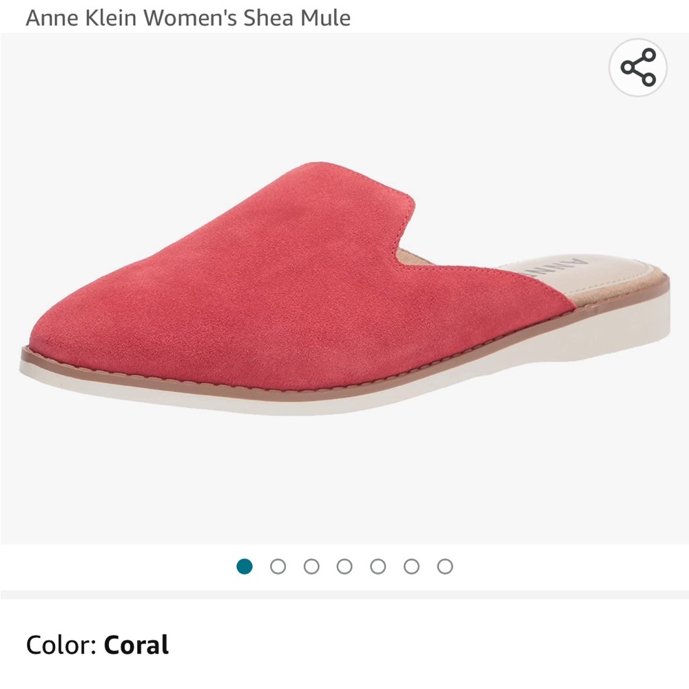 Anne Klein Memory Foam Shea Mule size 6